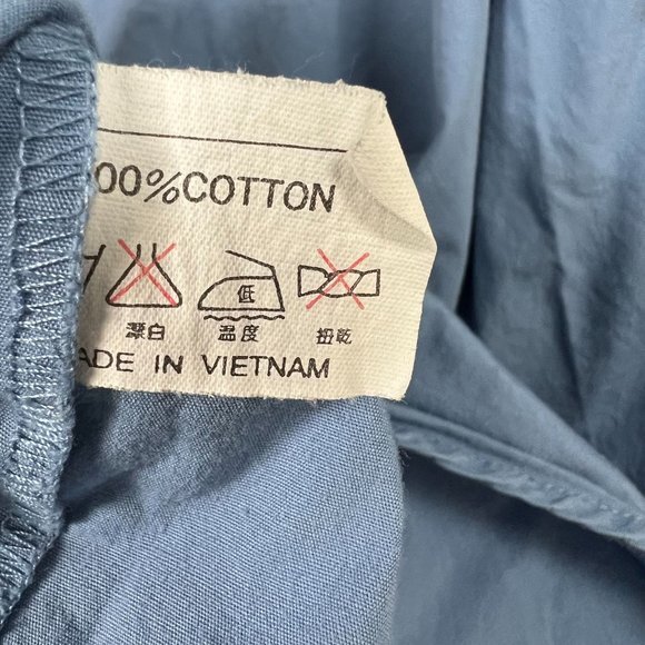 Okuma performance long sleeve‎ blue medium button up fishing shirt logo cotton - Picture 4 of 11